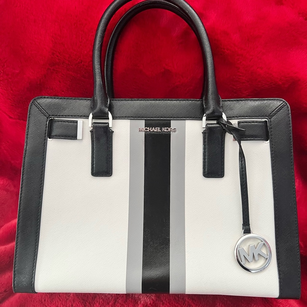 Michael Kors Black and White Handbag